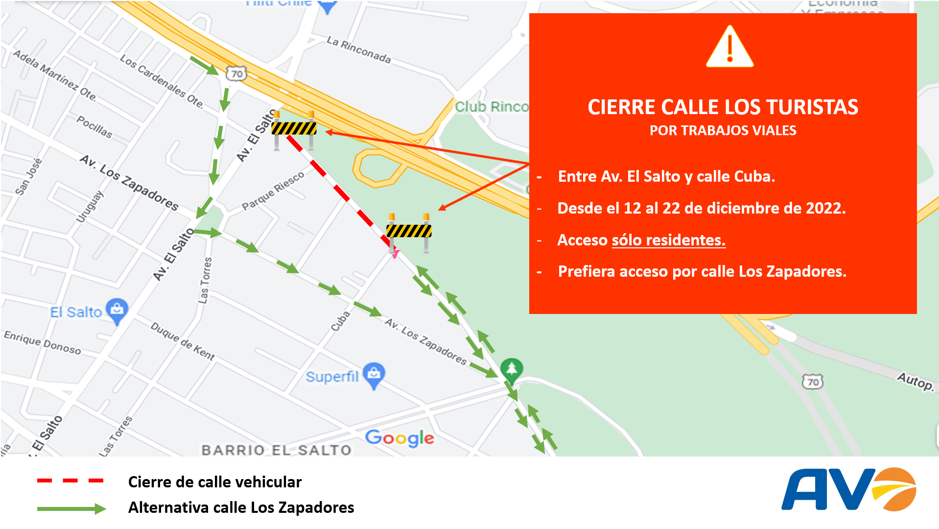 Estamos mejorando el pavimento en calle Los Turistas